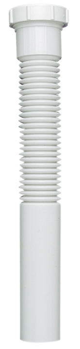 Plumb Pak PP812-6 Pipe Extension Tube, 1-1/2 in, 12 in L, Slip Joint, Polypropylene, White